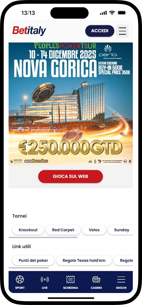 BetItaly Poker